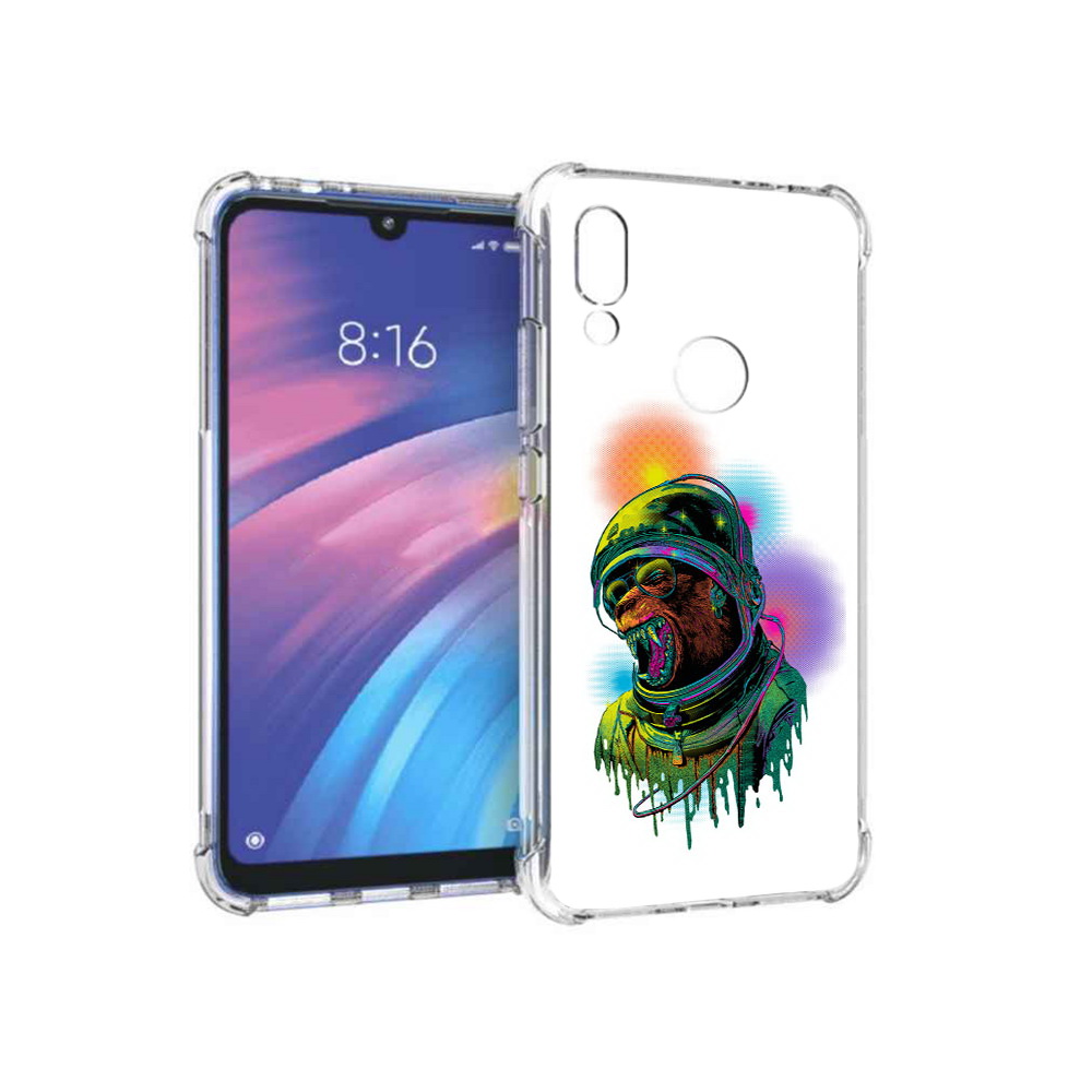 

Чехол MyPads Tocco для Xiaomi Redmi Y3 медведь космонавт, Прозрачный, Tocco