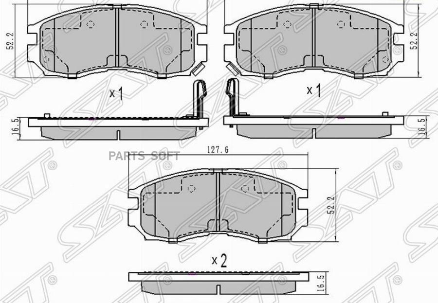 

Колодки Тормозные Перед Mitsubishi Chariot/Rvr/Space Wagon Sat арт. ST-MR389539