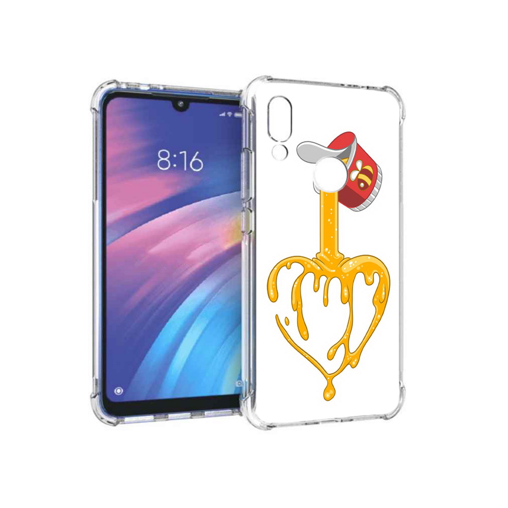 

Чехол MyPads Tocco для Xiaomi Redmi Y3 медовое сердце, Прозрачный, Tocco