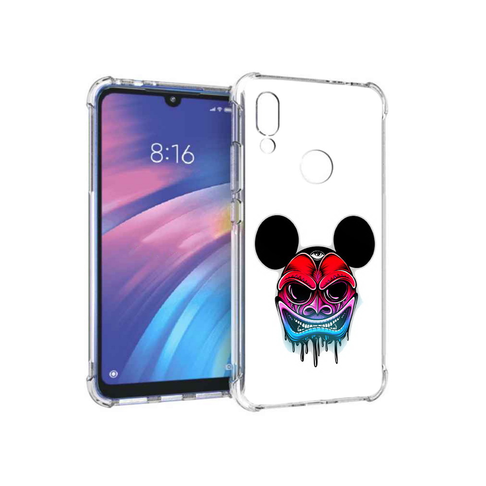 

Чехол MyPads Tocco для Xiaomi Redmi Y3 микки в маске, Прозрачный, Tocco