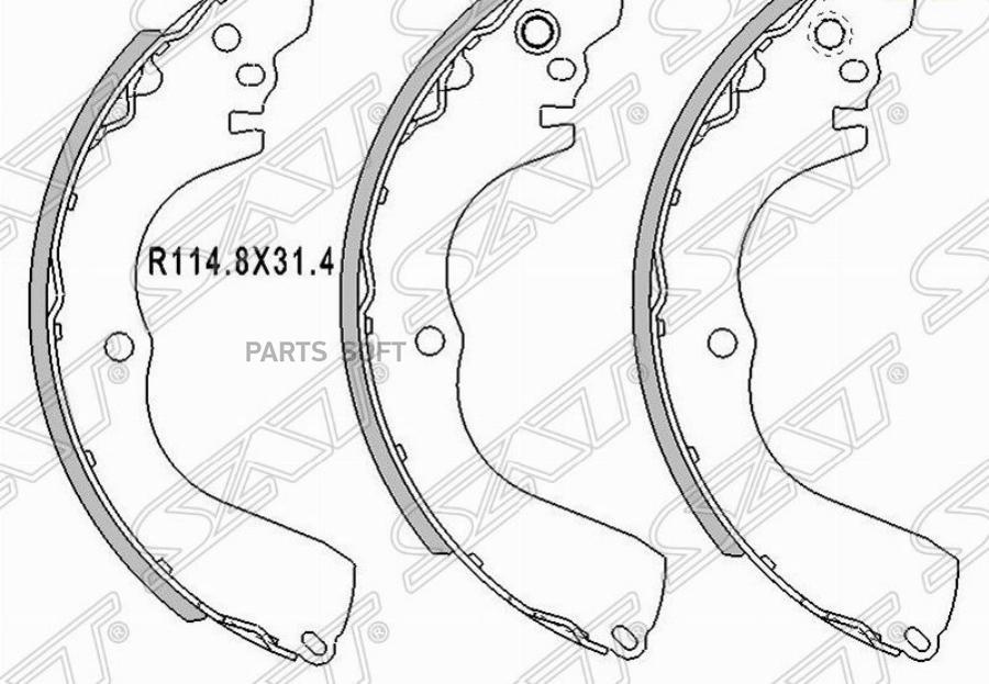 

Колодки Тормозные Зад Mitsubishi Outlander Cu#W 03-08/ Outlander Xl Cw#W 0 Sat St-Mr586653