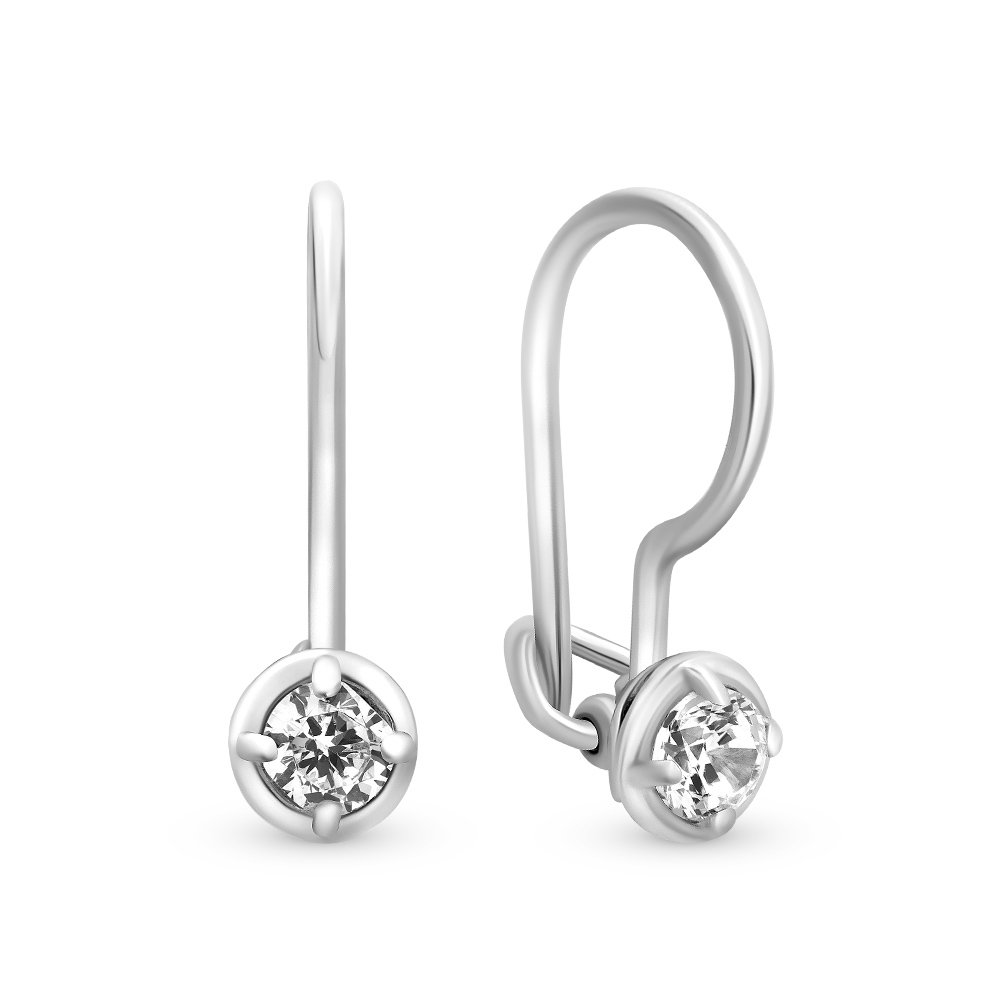 

Серьги из серебра с фианитом 585Gold 902000145, 902000145