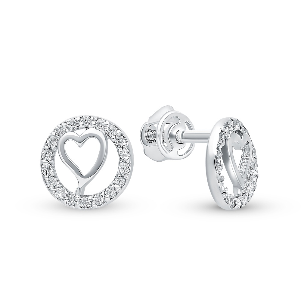 

Серьги из серебра с фианитом 585Gold 902000562, 902000562