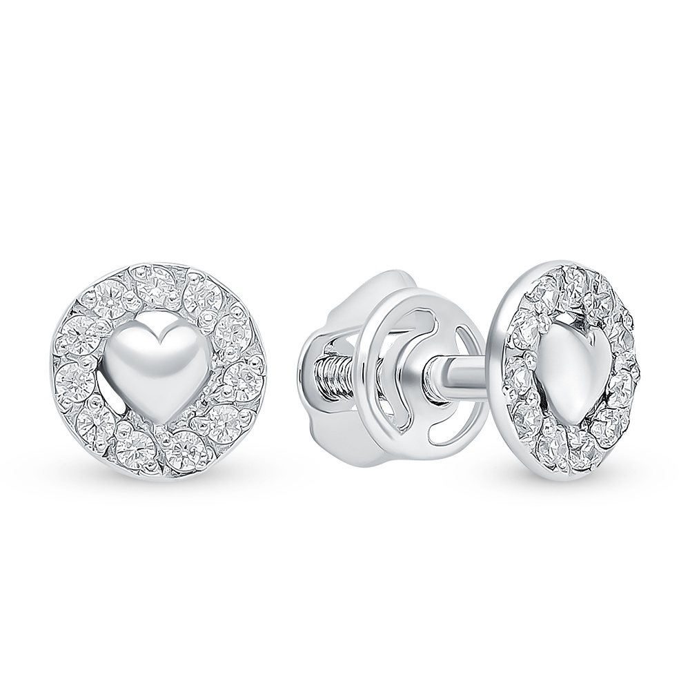 

Серьги из серебра с фианитом 585Gold 702008151, 702008151
