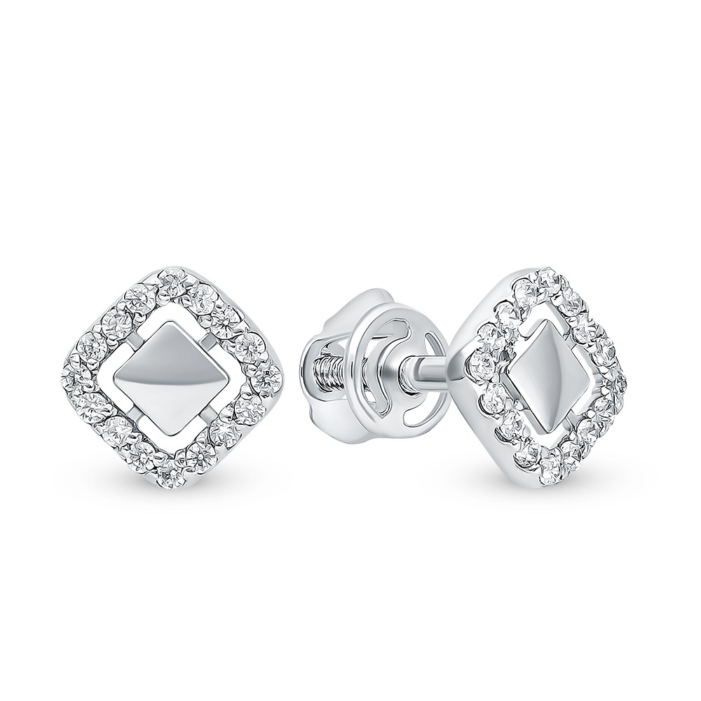 

Серьги из серебра с фианитом 585Gold 902000579, 902000579