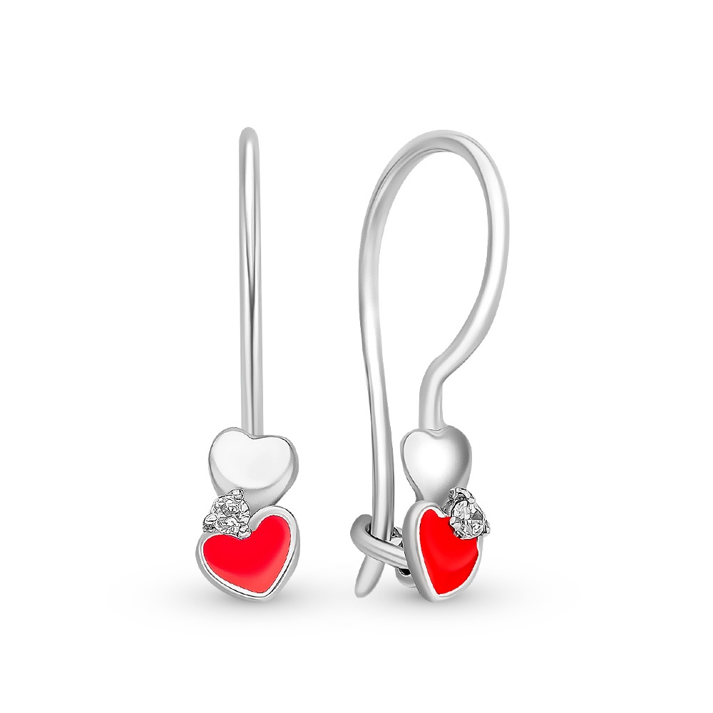

Серьги из серебра с фианитом 585Gold 902000551, 902000551