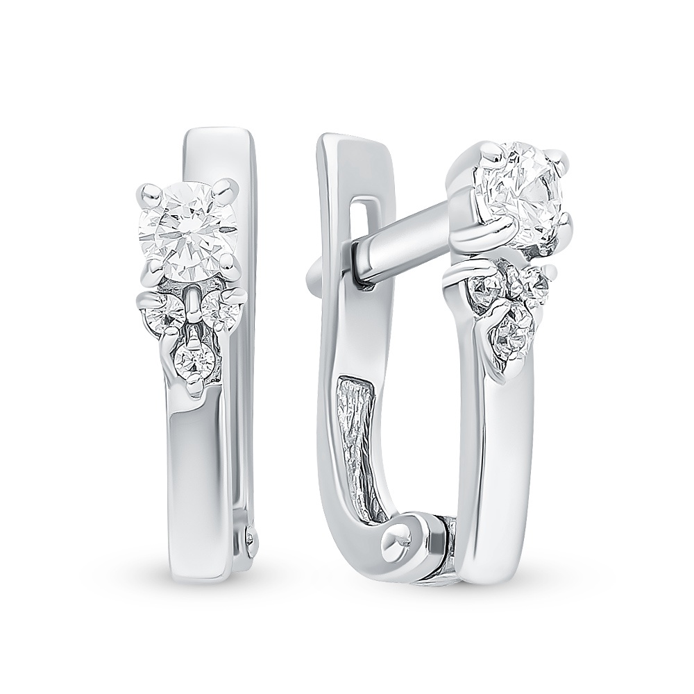 

Серьги из серебра с фианитом 585Gold 902000540, 902000540