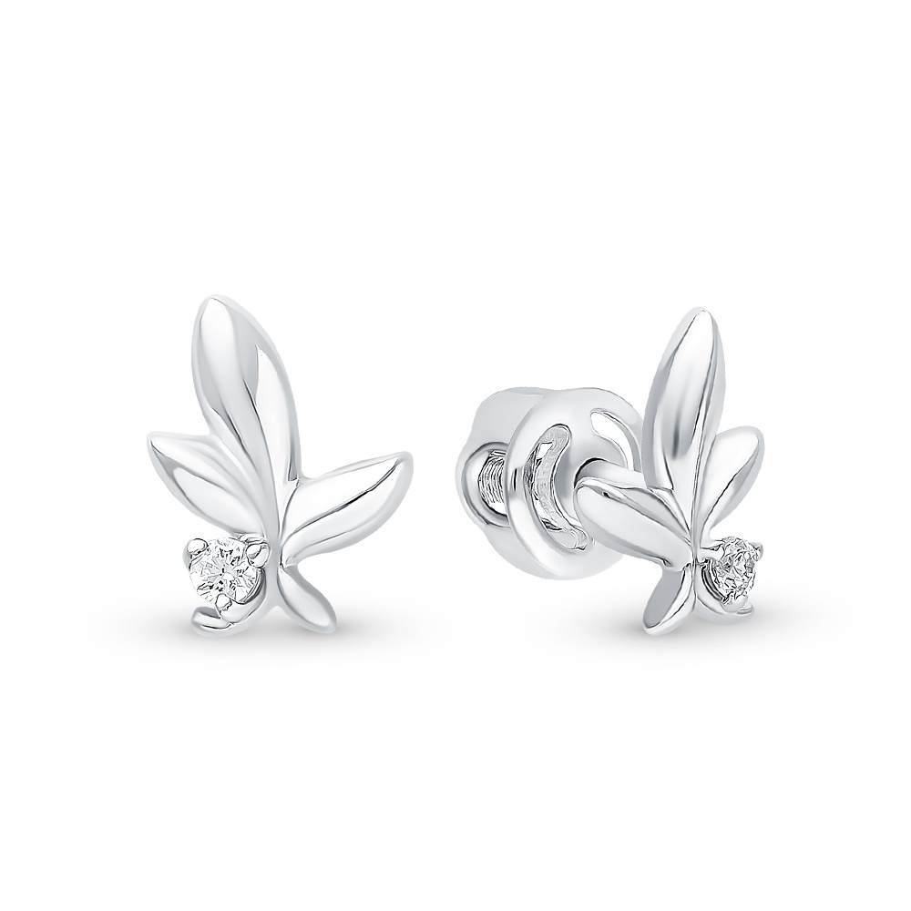 

Серьги из серебра с фианитом 585Gold 902000568, 902000568
