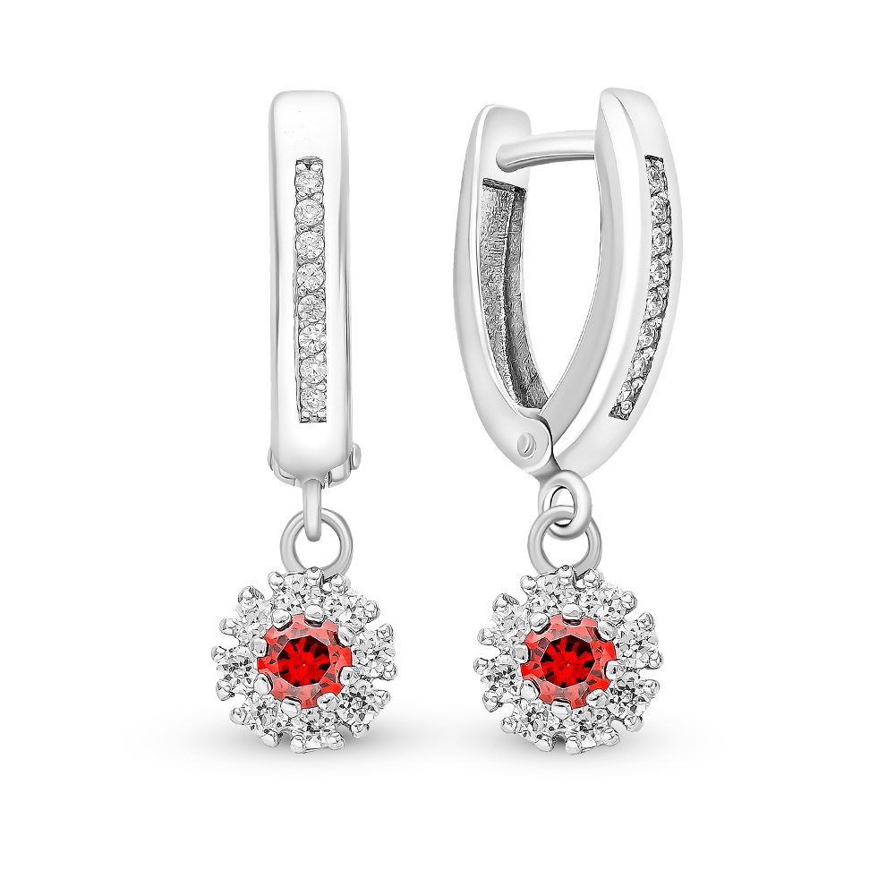 

Серьги из серебра с фианитом 585Gold 702008197, 702008197