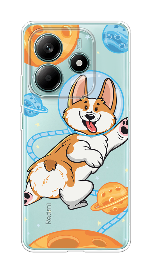 

Чехол на Xiaomi Redmi Note 14 4G Корги-космонавт, Голубой;бежевый;белый, 324150-1