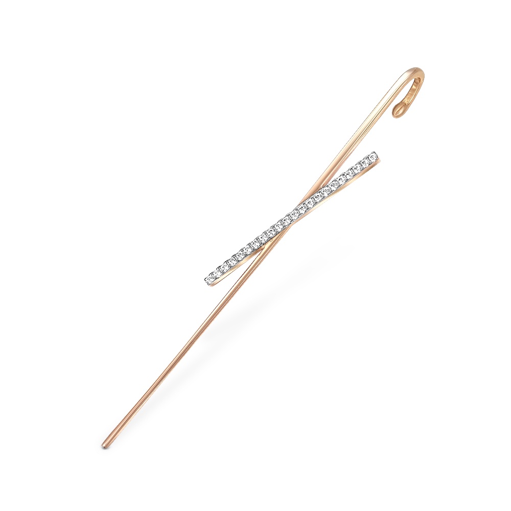 

Серьги из красного золота с фианитом 585Gold 302006332, 302006332