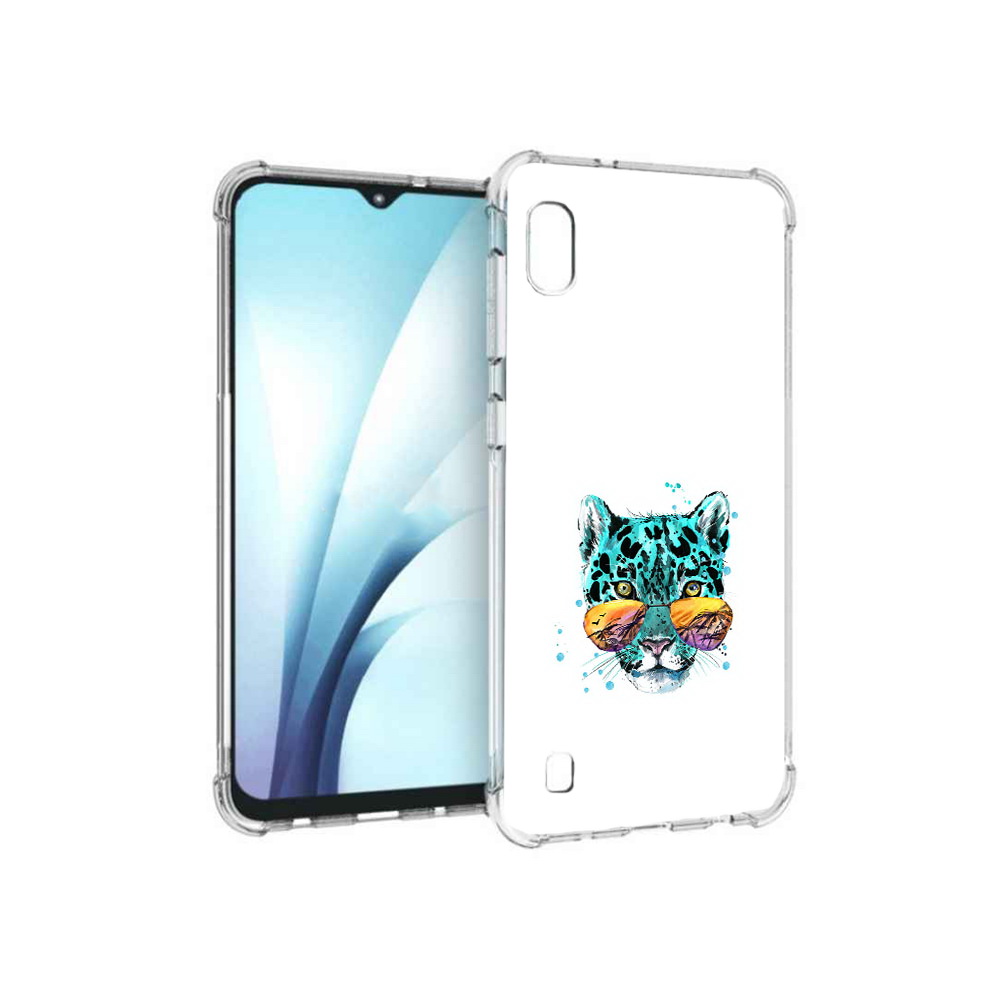 

Чехол MyPads Tocco для Samsung Galaxy A10 голубой лео (PT147645.531.294), Прозрачный, Tocco
