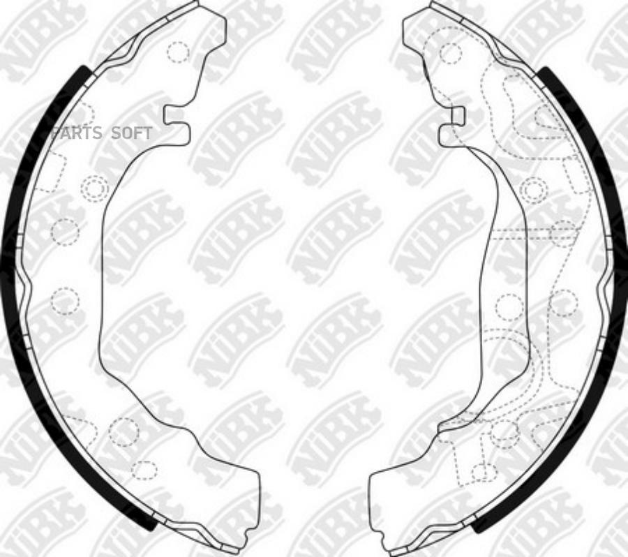 

Комплект тормозных колодок NIBK fn2401