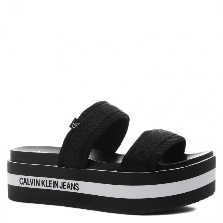 фото Шлепанцы женские calvin klein jeans yw0yw00029 черные 39 eu