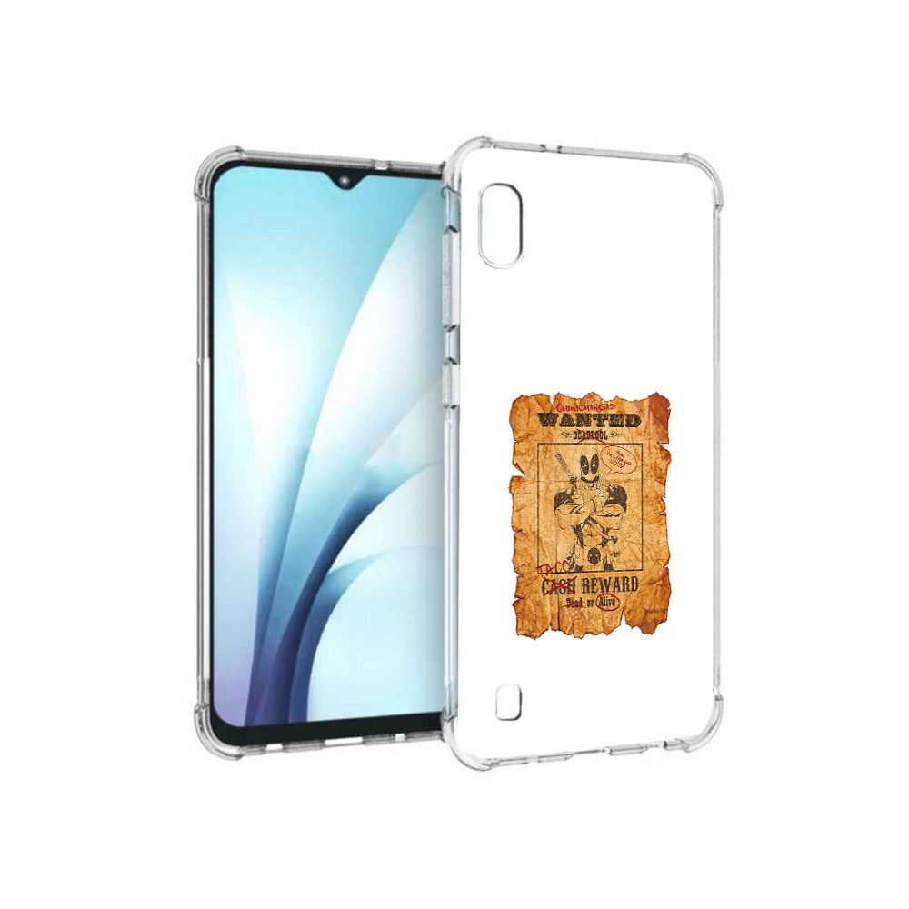 

Чехол MyPads Tocco для Samsung Galaxy A10 дедпул (PT147645.531.317), Прозрачный, Tocco