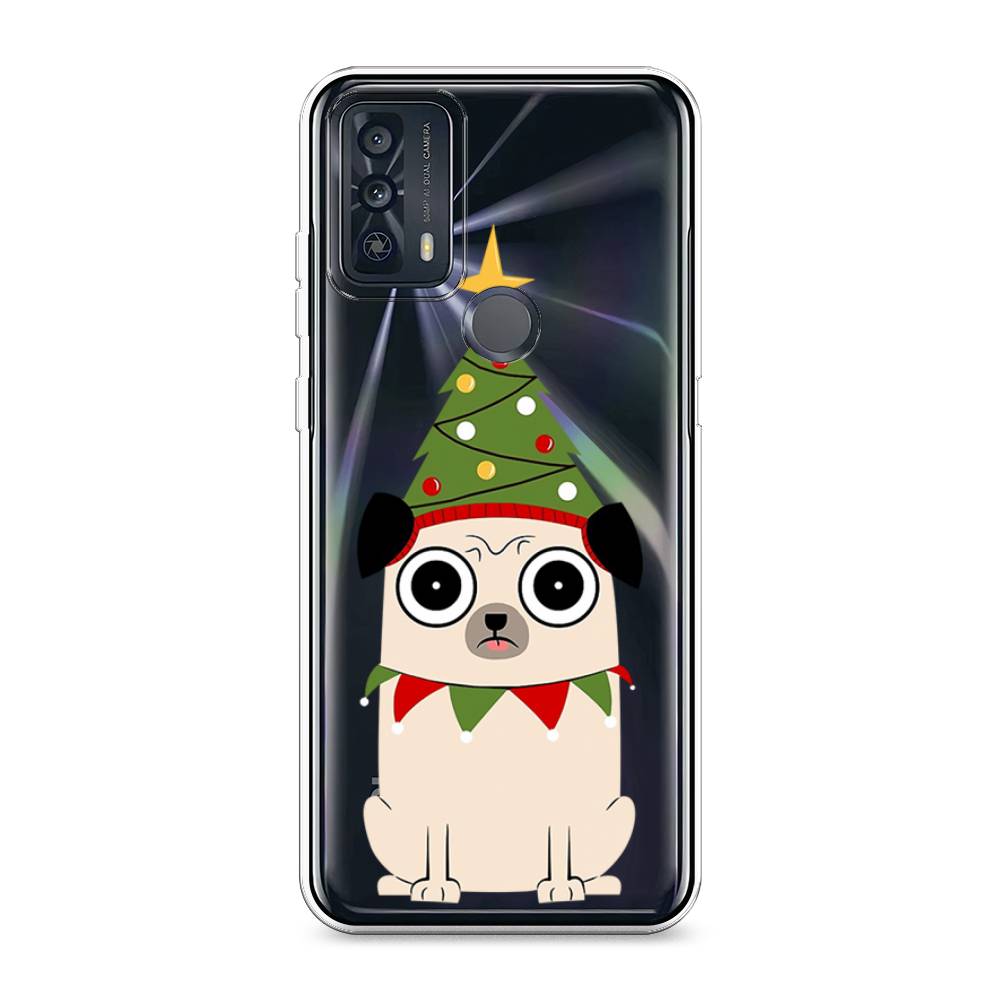 

Чехол для TCL 20B "Собачка с ёлочкой", Бежевый;красный;зеленый, 290750-1