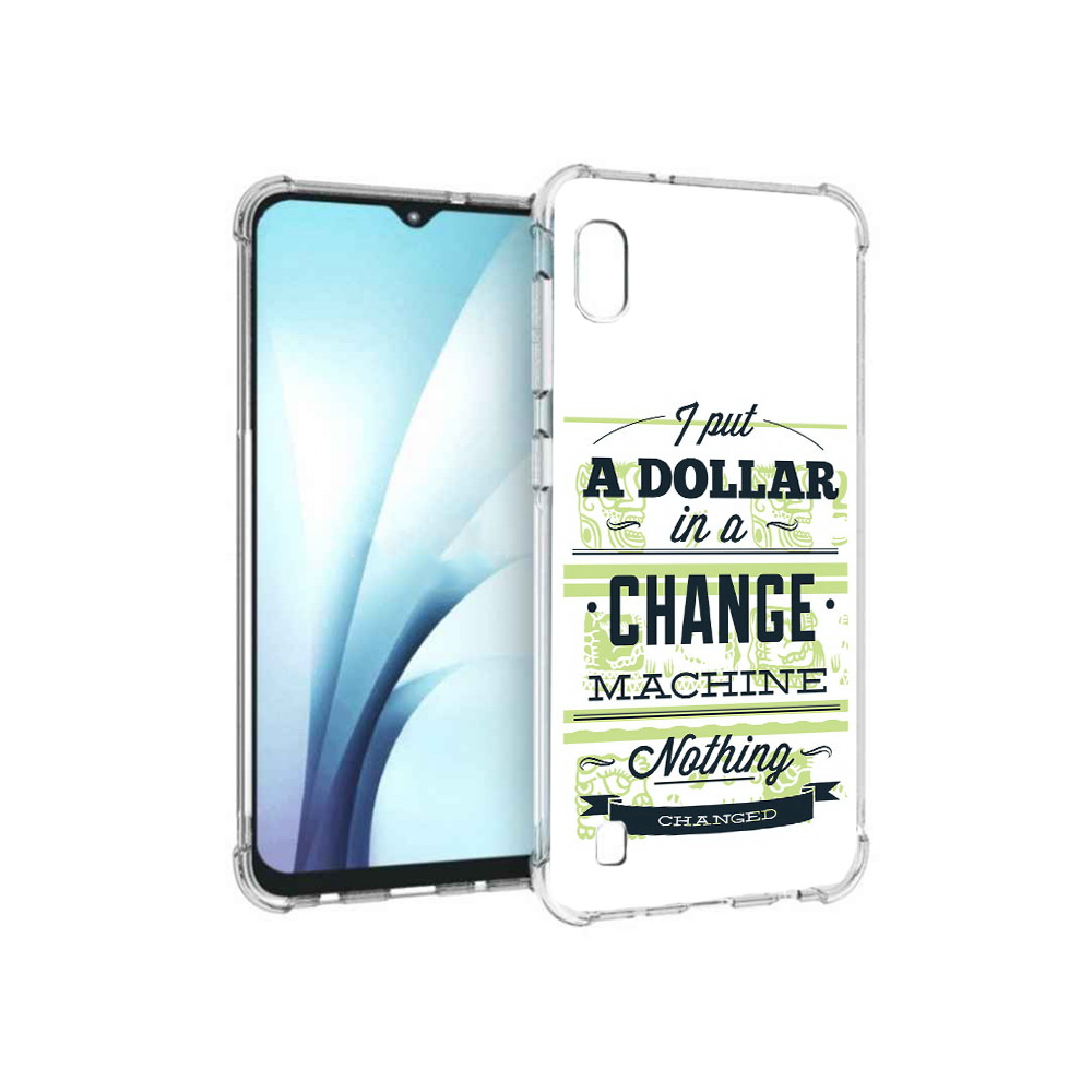 

Чехол MyPads Tocco для Samsung Galaxy A10 доллар надпись (PT147645.531.336), Прозрачный, Tocco