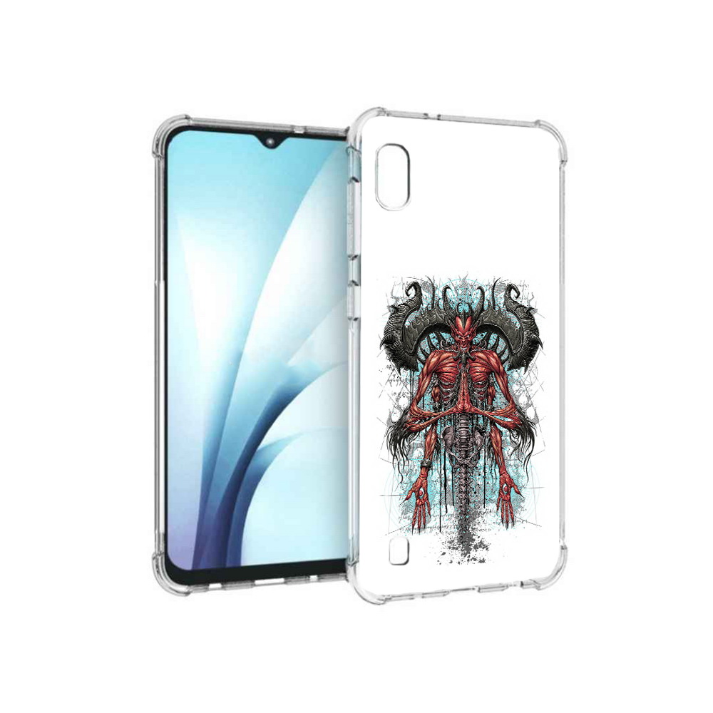 

Чехол MyPads Tocco для Samsung Galaxy A10 дьявол (PT147645.531.340), Прозрачный, Tocco
