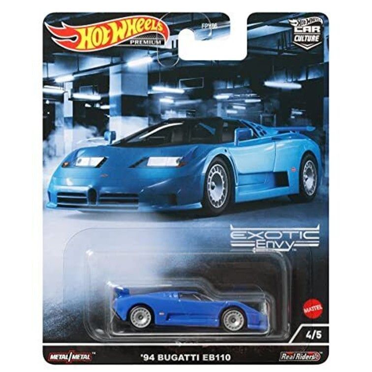 Машинка Hot Wheels FPY86-HCJ89 Premium Car Culture металлическая 94 Bugatti EB110 original mattel hot wheels 1 64 car culture raceday porsche 935 aston martin audi vehicle toys for boys collection birthday gift