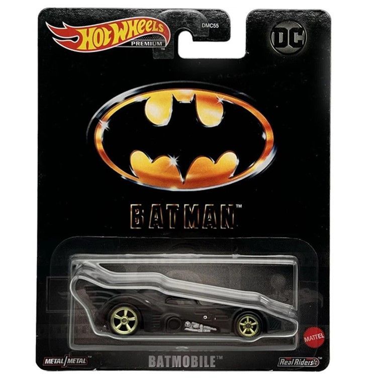 Машинка Hot Wheels легковая машина DMC55-HKC22 Premium DC Batman металлическая Batmobile