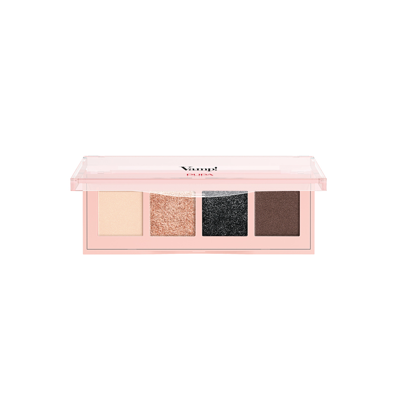 Палетка теней Pupa Vamp!4 Eyeshadow Palette т.006 Глубокий нюд 5,2 г Италия голубой