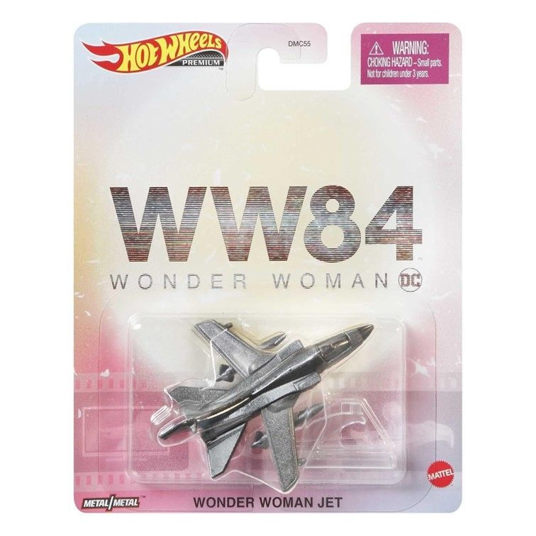 Машинка Hot Wheels самолет DMC55-GJR53 Premium DC металлическая Wonder Woman Jet the woman in me
