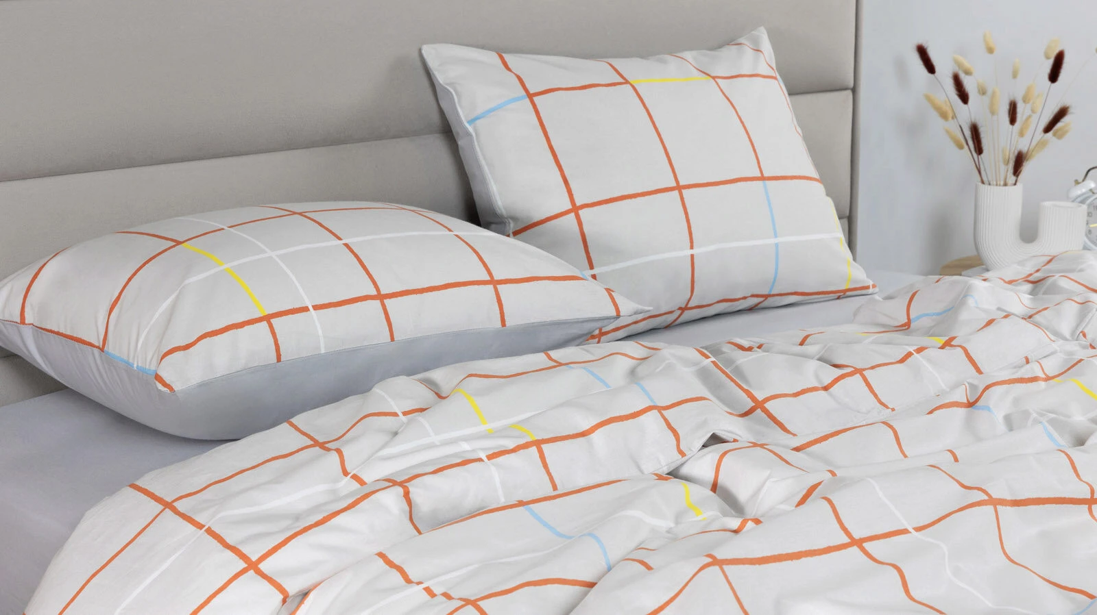 

Комплект постельного белья Askona Home Scandi евро клетка, цветной, Scandi