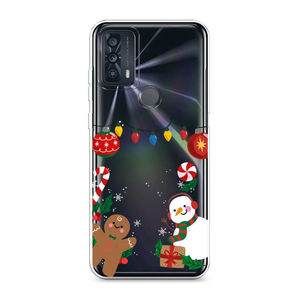 

Чехол для TCL 20B "Новогоднее настроение", Коричневый;красный;зеленый, 290750-5