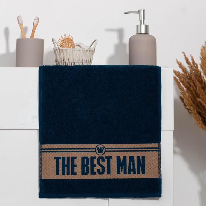 

Полотенце махровое Этель "The best man" 30х60 см, 100% хл, 360гр/м2, Сувенирные полотенца для мужчин
