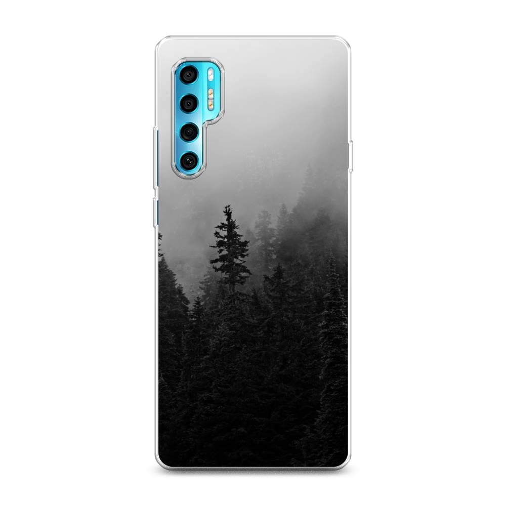 

Чехол на TCL 20 Pro 5G "Туманный лес", Серый;черный, 290850-2