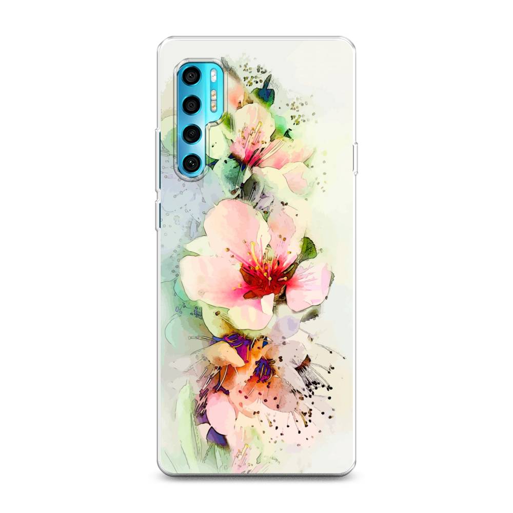 

Чехол на TCL 20 Pro 5G "Нежные цветы", Зеленый;розовый, 290850-2