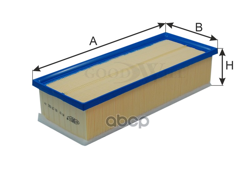 фото Фильтр воздушный vag a3/g5/touran/octavia goodwill арт. ag 707