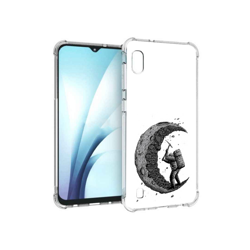 

Чехол MyPads Tocco для Samsung Galaxy A10 камненная луна (PT147645.531.384), Прозрачный, Tocco