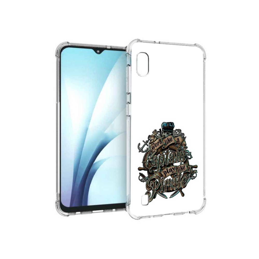 

Чехол MyPads Tocco для Samsung Galaxy A10 капитан пиратов (PT147645.531.385), Прозрачный, Tocco