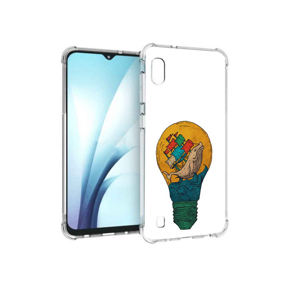 Чехол MyPads Tocco для Samsung Galaxy A10 кит в лампочке с парусами (PT147645.531.387)