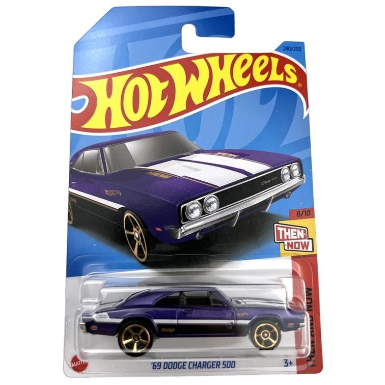 Машинка Hot Wheels легковая машина HKJ46 металлическая 69 Dodge Charger 500 boys classic 1 24 scale 1968 chrysler dodge charger r t fitted diecasts