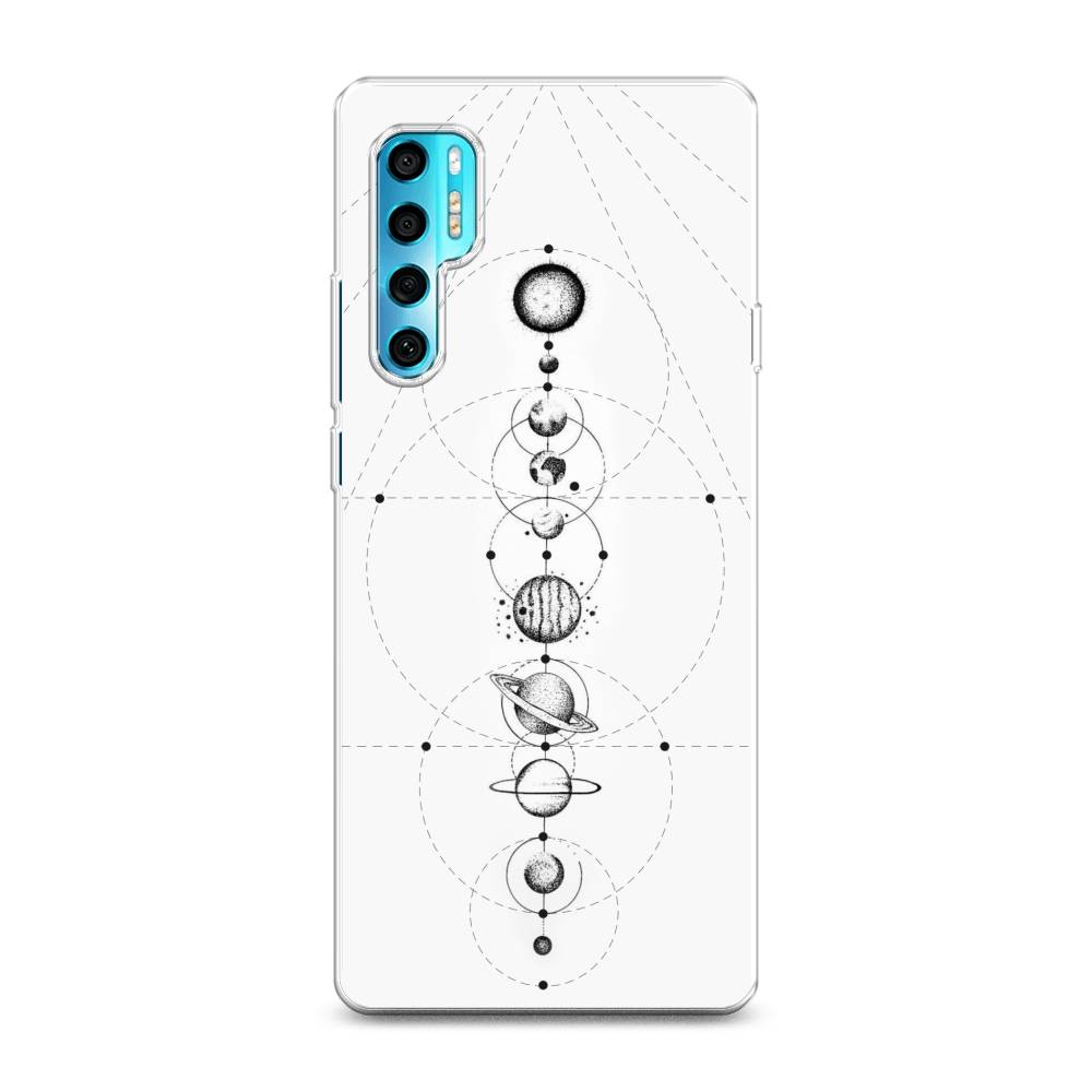 

Чехол на TCL 20 Pro 5G "Парад планет", Серый, 290850-2