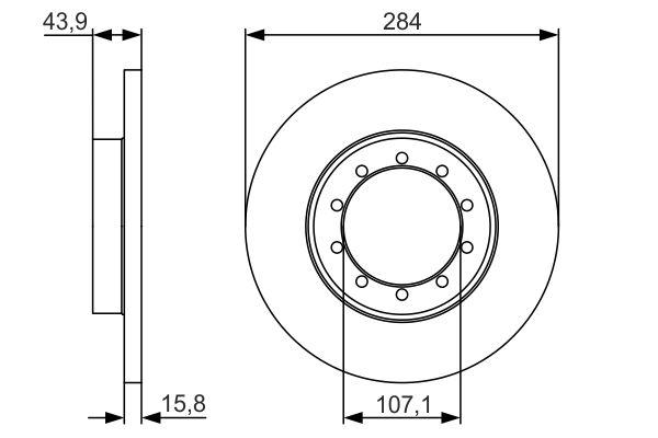 

Тормозной диск BOSCH 0986479A34