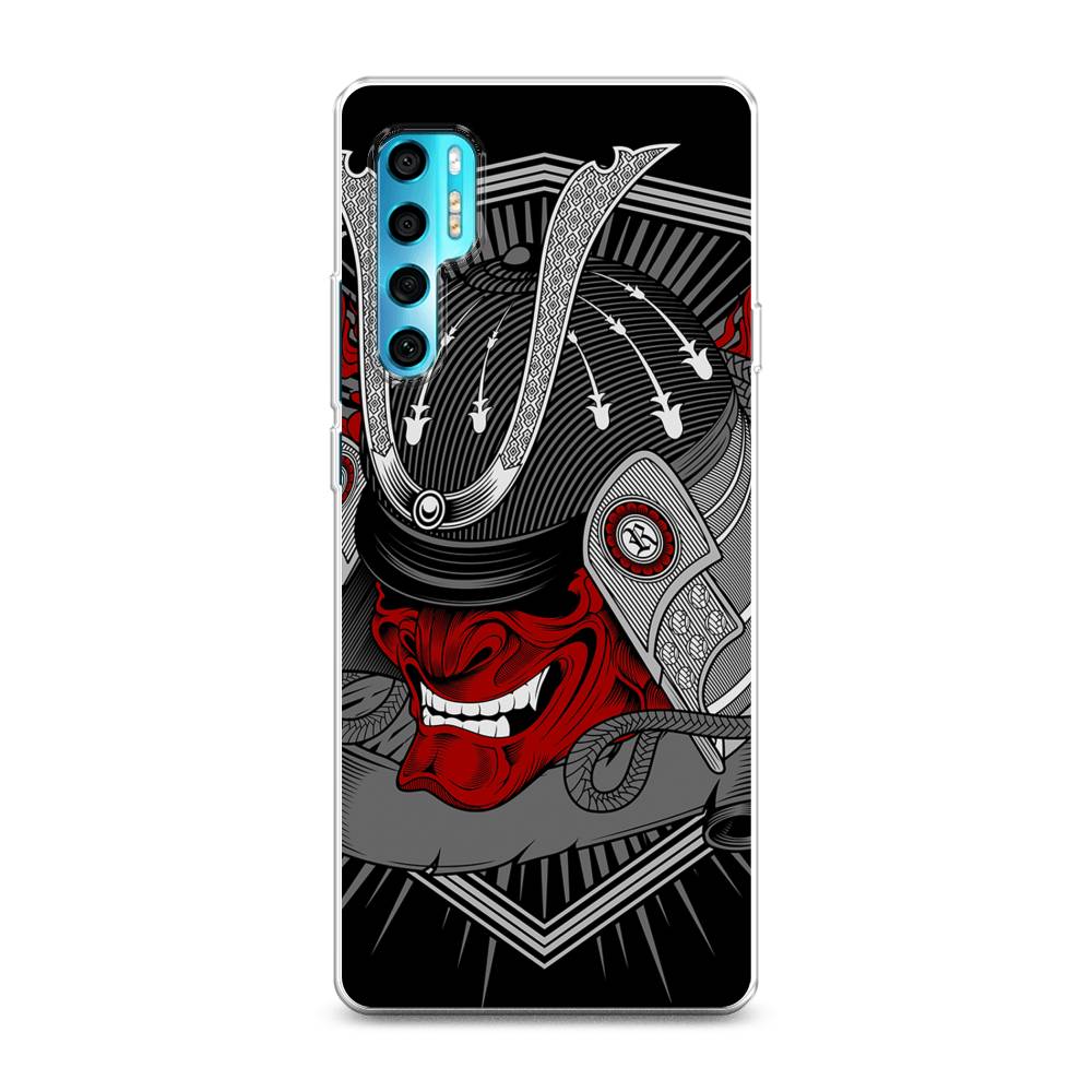 

Чехол на TCL 20 Pro 5G "Красная маска самурая", Белый;красный;черный, 290850-4