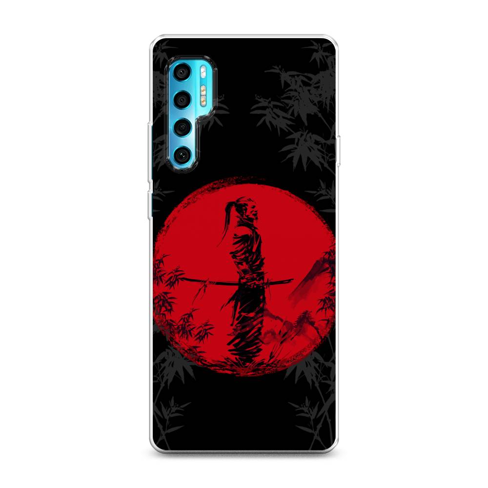 

Чехол на TCL 20 Pro 5G "Самурай на красном фоне", Черный;красный;серый, 290850-4