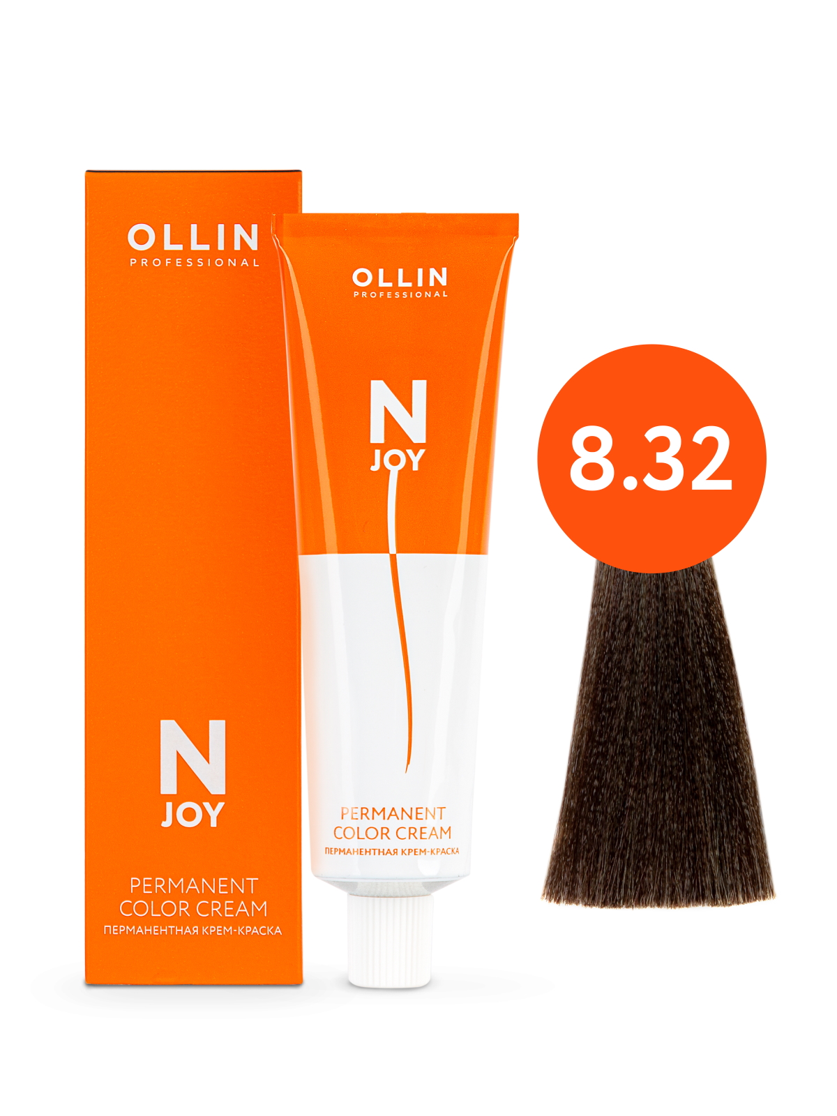Крем-краска Ollin Professional N-JOY 8/32 ollin professional ollin color набор перманентная крем краска для волос оттенок 7 00 русый глубокий 100 мл окисляющая эмульсия oxy 6% 150 мл