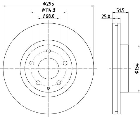 

Диск тормозной Nisshinbo nd5033k