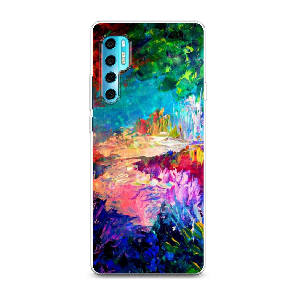 

Чехол на TCL 20 Pro 5G "Лес-гуашь", Синий;розовый;зеленый, 290850-4