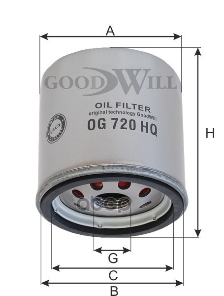 

Фильтр Масляный Двигателя Og 720 Hq Nsii0007190431 Goodwill арт. OG720HQ