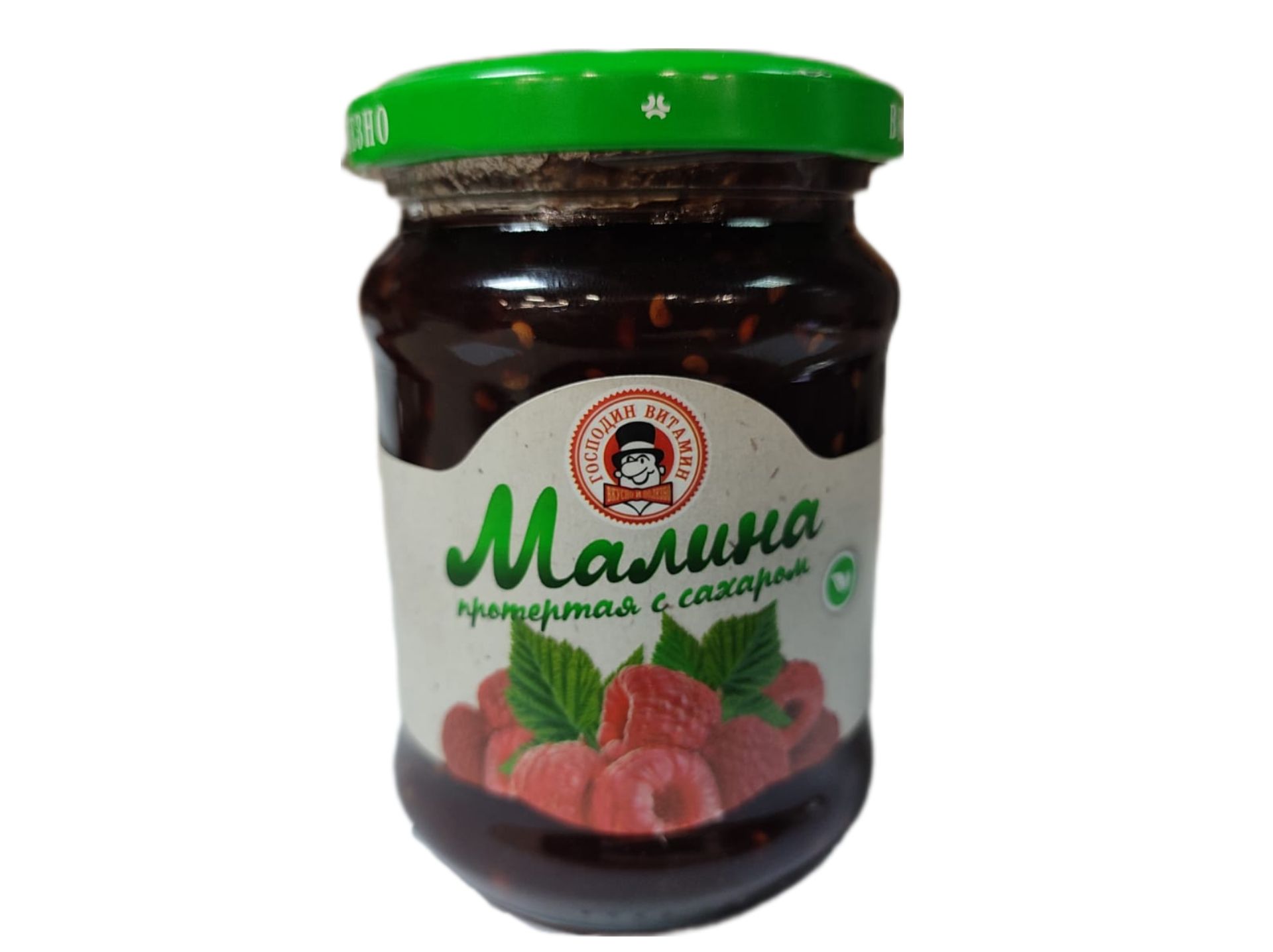 

Малина, протёртая с сахаром Господин Витамин, 320 г