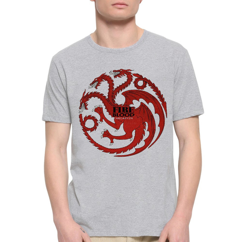 

Футболка мужская DreamShirts Studio Дом Дракона - Игра Престолов Дом Таргариенов серая XL, Серый, Дом Дракона - Игра Престолов Дом Таргариенов