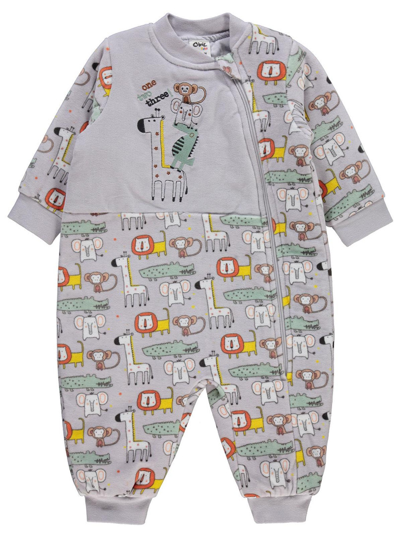 

Комбинезон для сна Civil Baby 49330E553K21 светло-серый 12-18 мес (доставка из-за рубежа), 49330E553K21