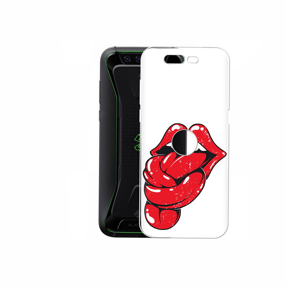 

Чехол MyPads Tocco для Xiaomi Black Shark яркие губы с языком (PT144492.337.705), Прозрачный, Tocco