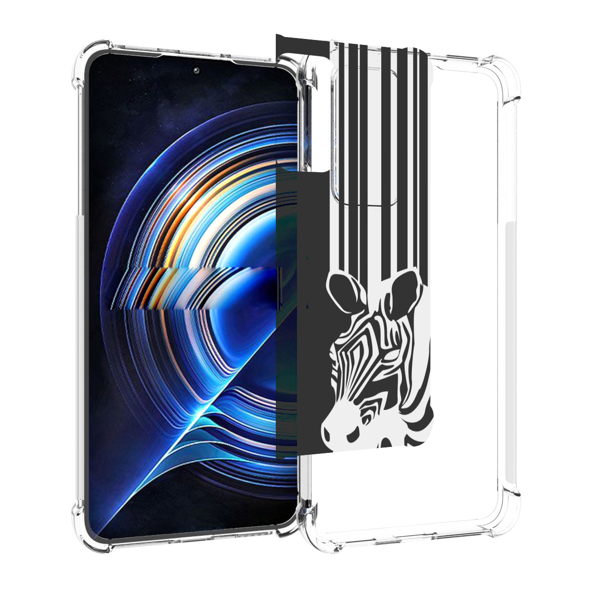 

Чехол MyPads Зебра для Tecno Camon 19 Neo, Прозрачный, Tocco