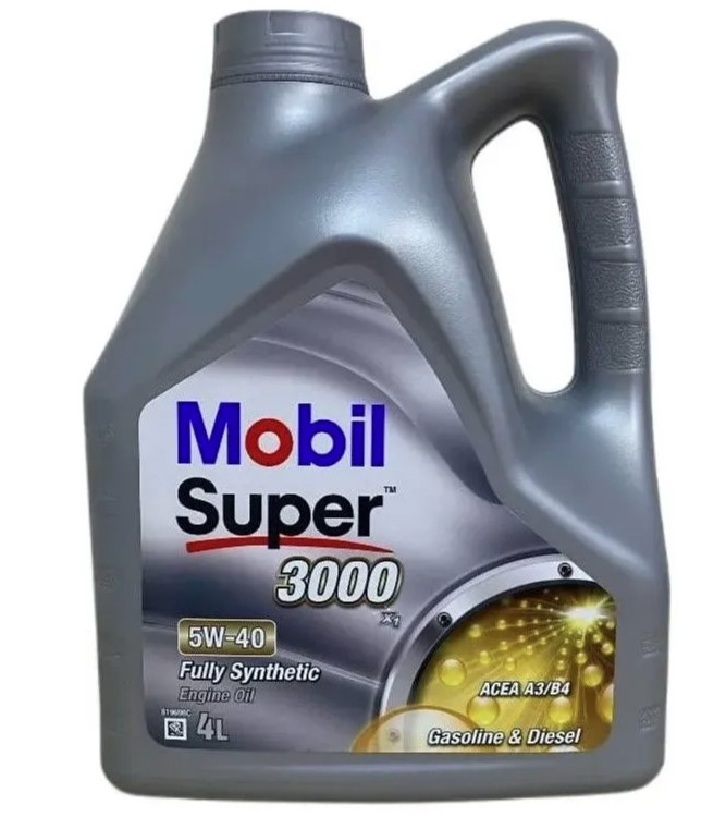 Моторное масло Mobil Super 3000 X1 5W-40, (152566) 4л.